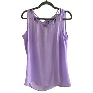 CAbi Cutout Top – Lavender Camisole Size M